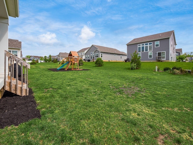 757 Avebury Dr, Pickerington, OH 43147 - view of green lawn featuring a playground and a residential view