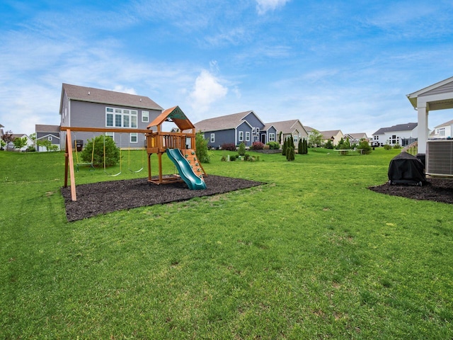 757 Avebury Dr, Pickerington, OH 43147 - view of playground with a residential view and a lawn