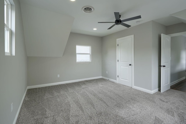 324 E Mound St, Circleville, OH 43113 - bonus room with ceiling fan, carpet flooring, and baseboards