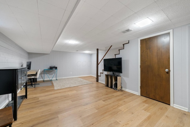 4216 Chaucer Ln, Columbus, OH 43220 - interior space with baseboards, light wood-style floors, and visible vents