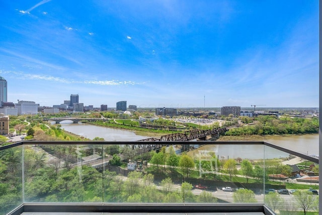 250 W Spring St Unit 1114, Columbus, OH 43215 - water view featuring nearby urban area and a notable bridge