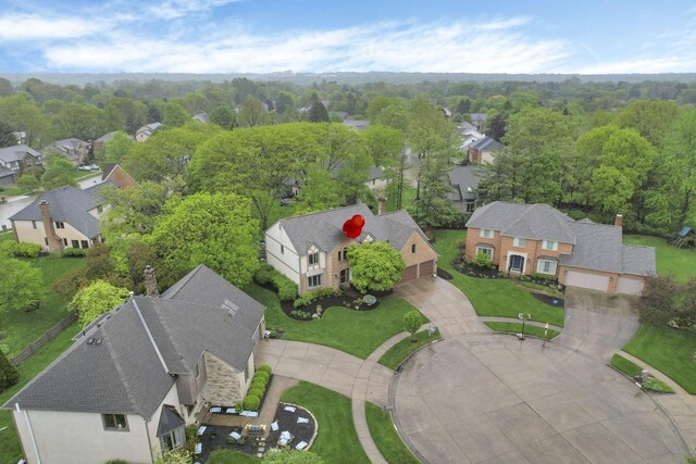 aerial perspective of suburban area