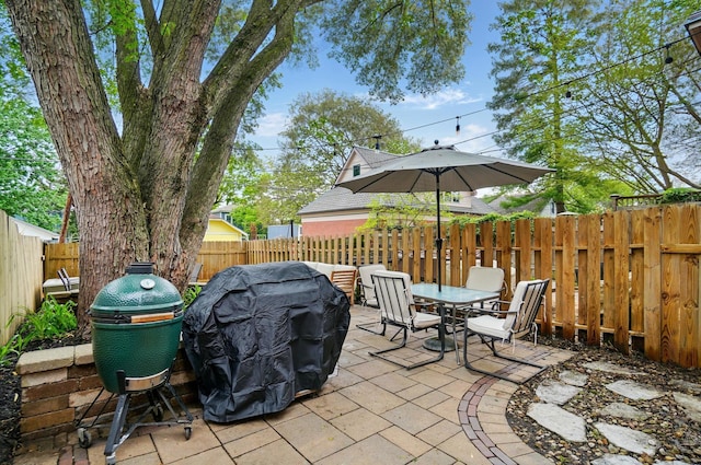 931 Dennison Ave, Columbus, OH 43201 - view of patio / terrace featuring a fenced backyard and outdoor dining area