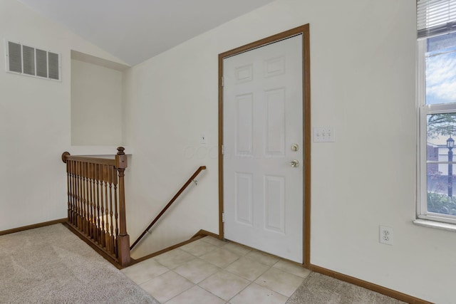 6010 Acropolis Way, Columbus, OH 43231 - entryway with lofted ceiling, plenty of natural light, and baseboards