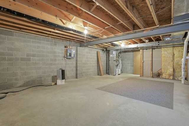 6010 Acropolis Way, Columbus, OH 43231 - unfinished basement featuring electric panel and heating unit