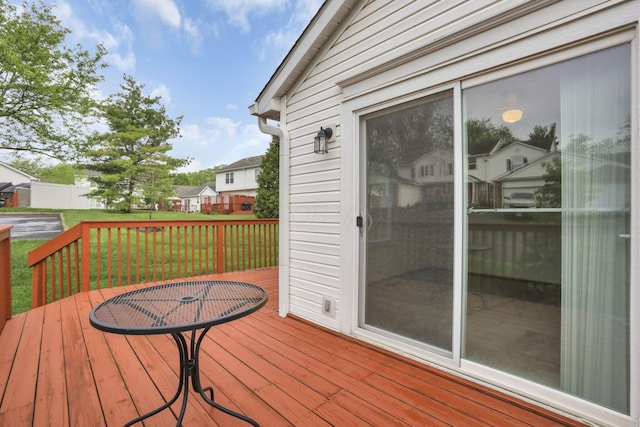 6010 Acropolis Way, Columbus, OH 43231 - wooden deck featuring a lawn
