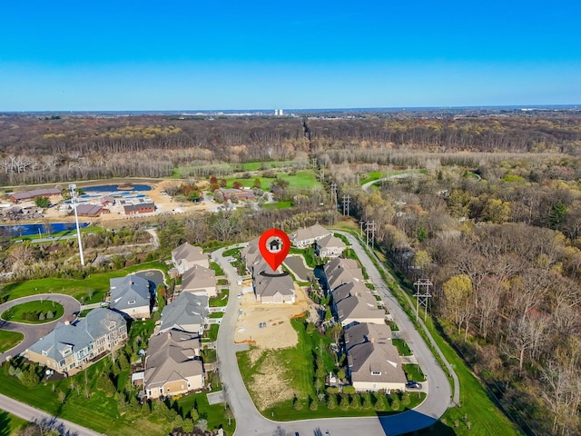 1473 Dogwood Loop, Powell, OH 43065 - view of property location featuring nearby suburban area and a heavily wooded area