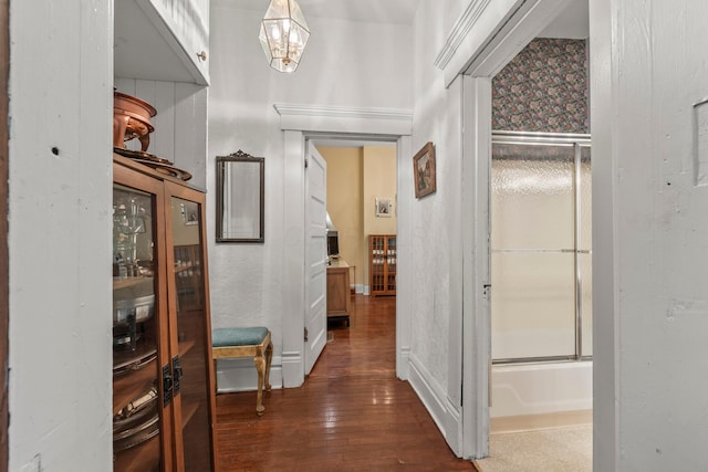 1205 Bryden Rd Unit 7, Columbus, OH 43205 - corridor featuring dark wood finished floors