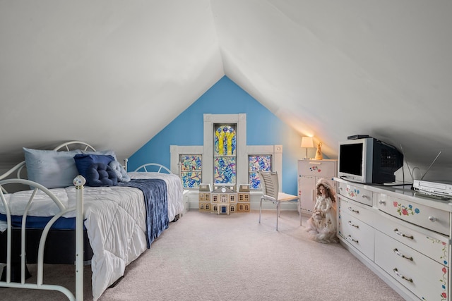 1205 Bryden Rd Unit 7, Columbus, OH 43205 - bedroom with lofted ceiling and carpet