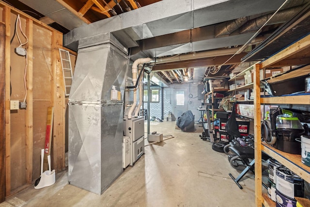 2825 Kings Corners Rd E, Mansfield, OH 44904 - below grade area with heating unit