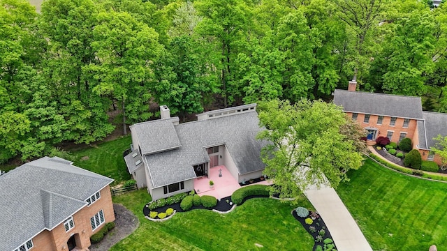 view from above of property