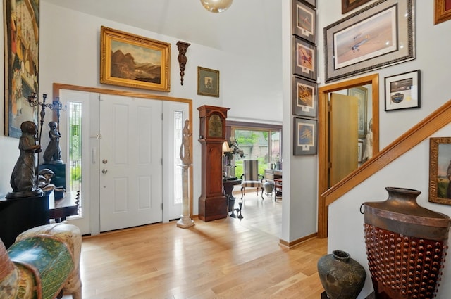 8292 Breckenridge Way, Columbus, OH 43235 - entrance foyer with a high ceiling and light wood-type flooring