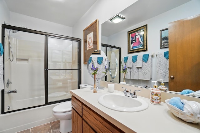 8292 Breckenridge Way, Columbus, OH 43235 - full bathroom with vanity and shower / bath combination with glass door