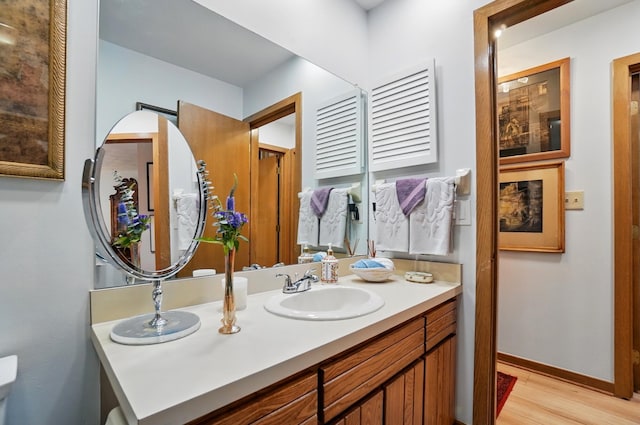 8292 Breckenridge Way, Columbus, OH 43235 - bathroom with vanity and wood finished floors