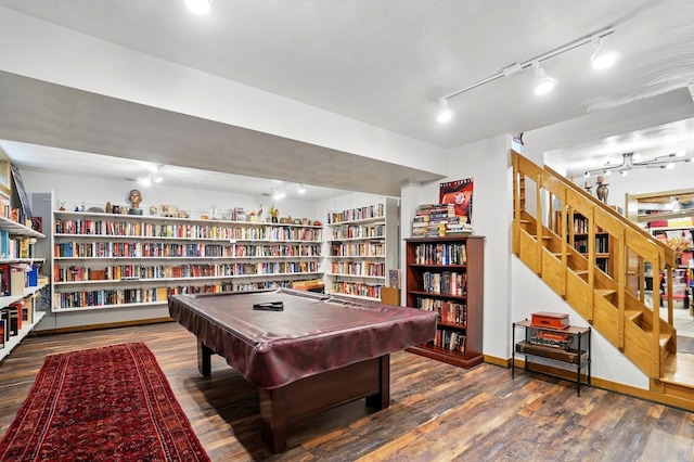 8292 Breckenridge Way, Columbus, OH 43235 - game room with wood finished floors and track lighting