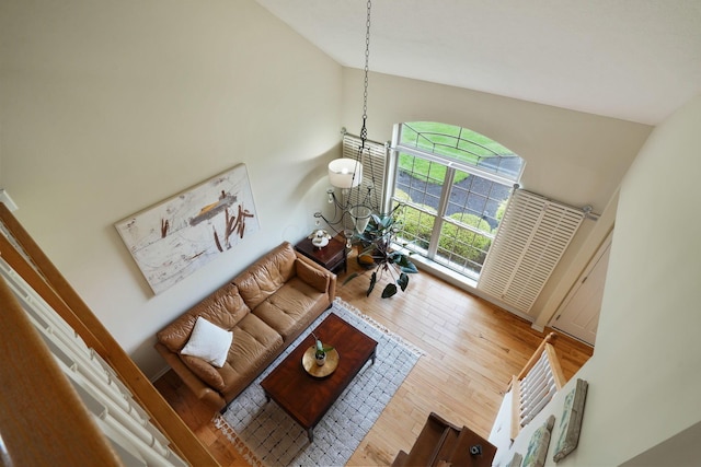 3998 Kul Cir S, Hilliard, OH 43026 - living room with high vaulted ceiling and wood finished floors