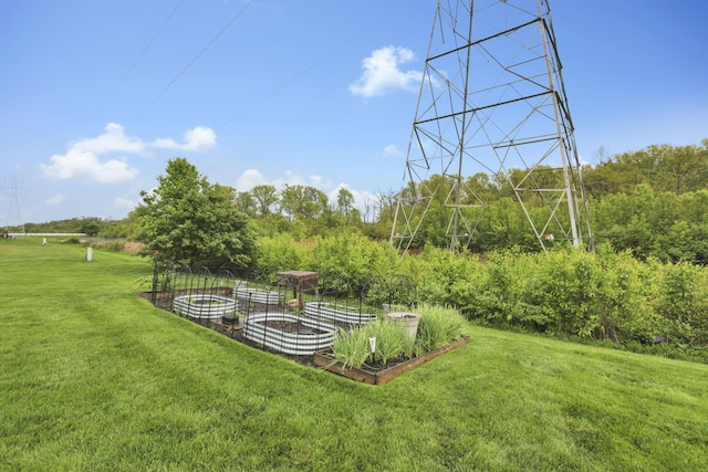 4650 Commons Park Dr, New Albany, OH 43054 - view of grassy yard featuring a vegetable garden