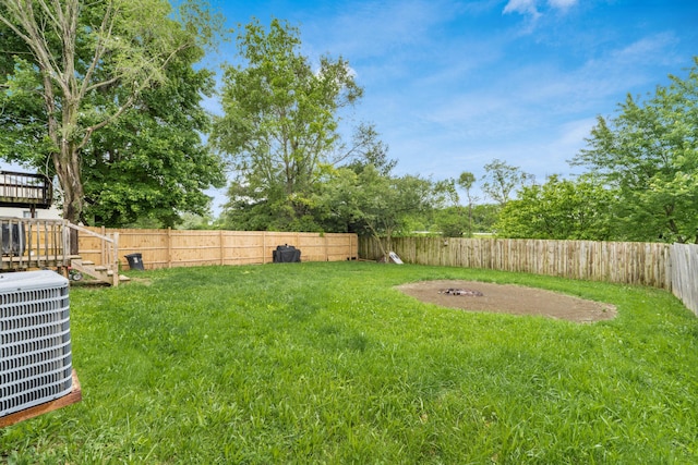 1409 Hackworth St, Columbus, OH 43207 - view of yard featuring central AC