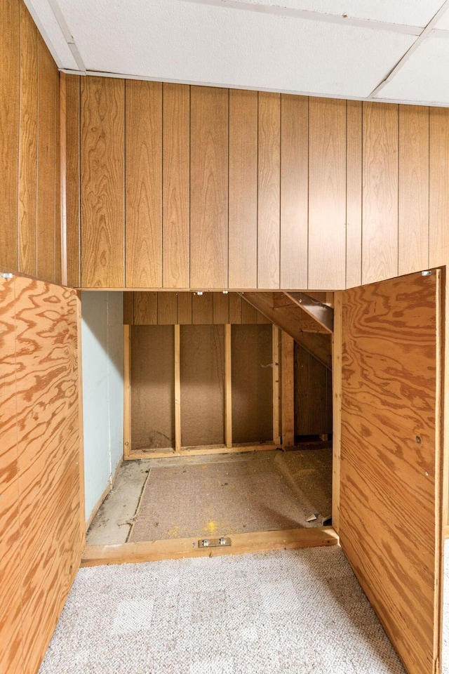 view of storage area
