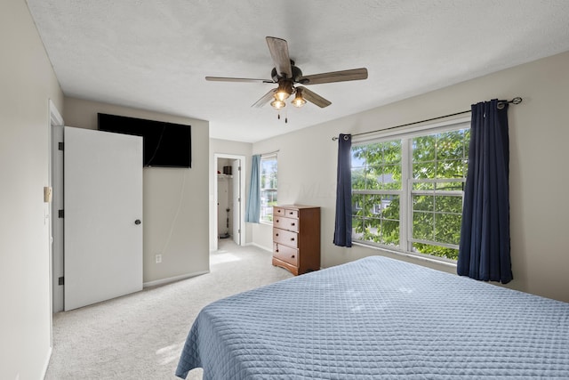 1301 Della Pl, Columbus, OH 43228 - bedroom with carpet floors, baseboards, and ceiling fan