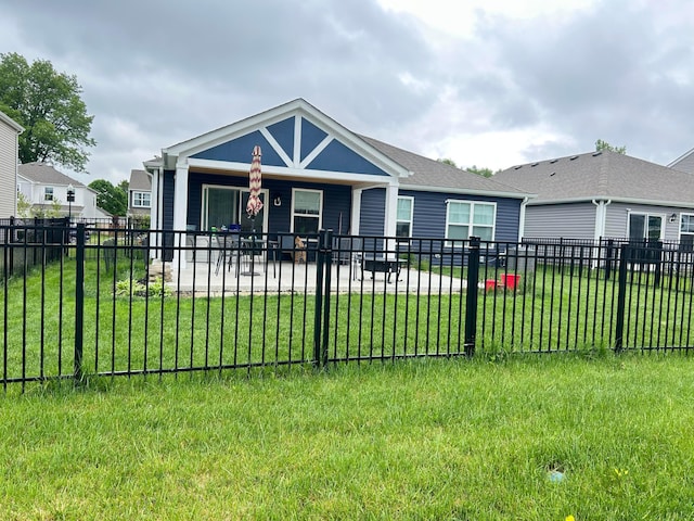 view of front of property with covered porch