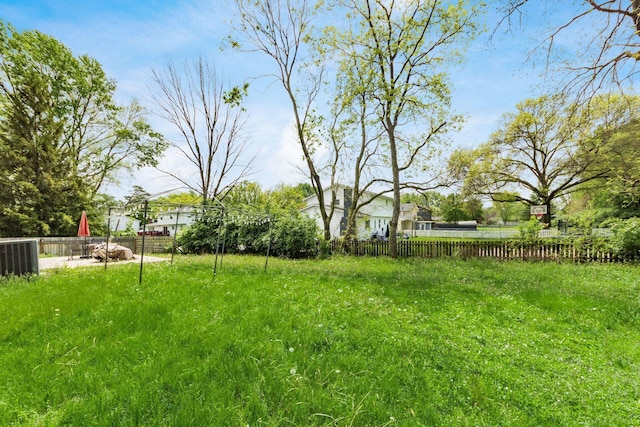696 Brenton Pl, Columbus, OH 43213 - view of yard with fence and central AC