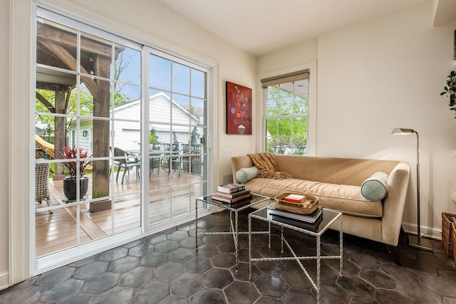 living room with healthy amount of natural light