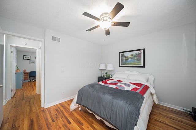 1779 Willoway Cir N, Columbus, OH 43220 - bedroom featuring wood finished floors, baseboards, and ceiling fan