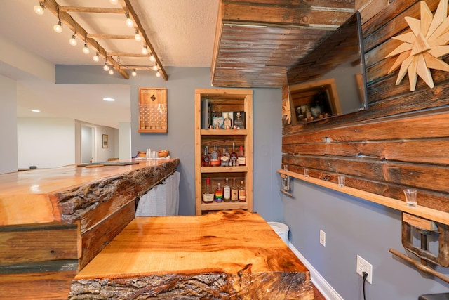 view of bar