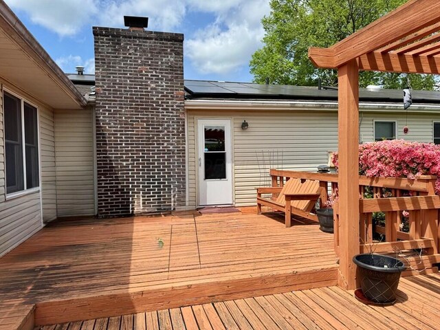 6 Oakwood Dr, Chillicothe, OH 45601 - wooden deck with a pergola