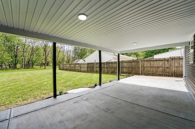 view of patio / terrace featuring a fenced backyard
