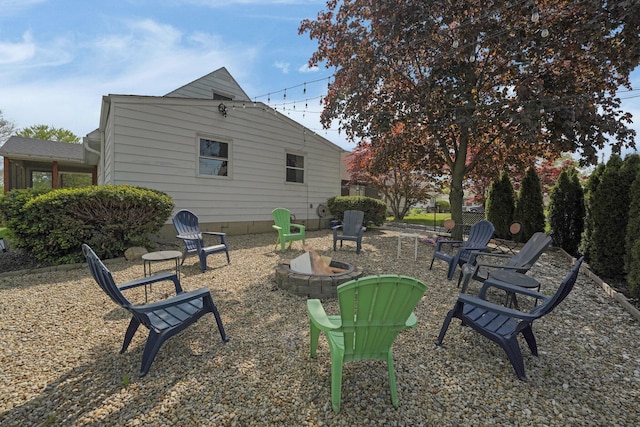 591 French Dr, Columbus, OH 43228 - view of yard with a fire pit