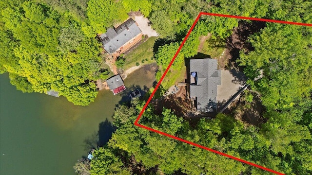 659 Natchez Ln, Sugar Grove, OH 43155 - view of subject property with property parcel outlined and a nearby body of water