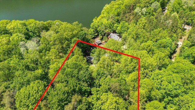 659 Natchez Ln, Sugar Grove, OH 43155 - view of property location featuring property parcel outlined and a heavily wooded area