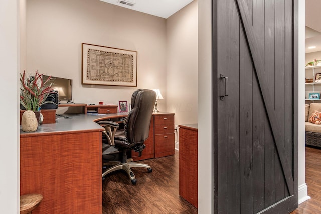 5464 Slater Rdg, Westerville, OH 43082 - office with dark wood-type flooring