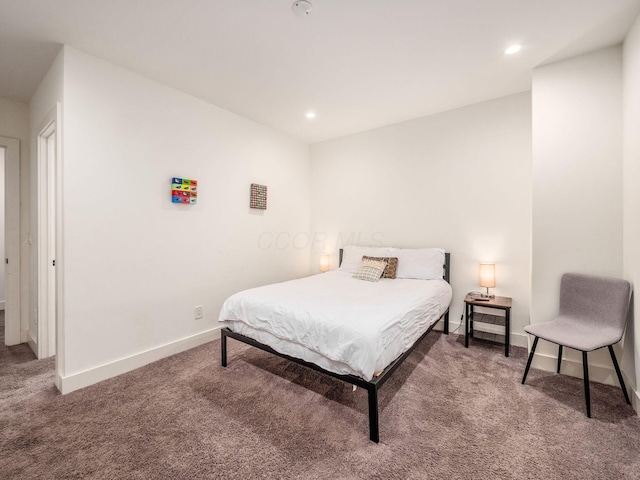 460 S Lane Unit 460, Columbus, OH 43206 - carpeted bedroom featuring baseboards and recessed lighting