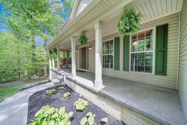 12094 Beech Tree Ct S, Thornville, OH 43076 - view of patio / terrace with covered porch
