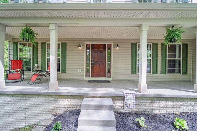 12094 Beech Tree Ct S, Thornville, OH 43076 - property entrance featuring covered porch