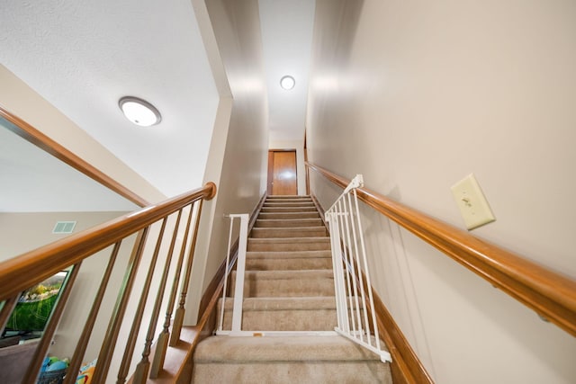 12094 Beech Tree Ct S, Thornville, OH 43076 - stairway with carpet floors