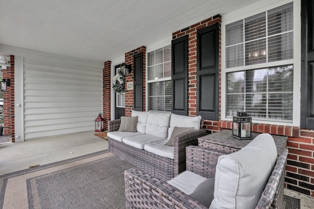 4215 Mack Ct, Powell, OH 43065 - view of patio with a porch and an outdoor hangout area