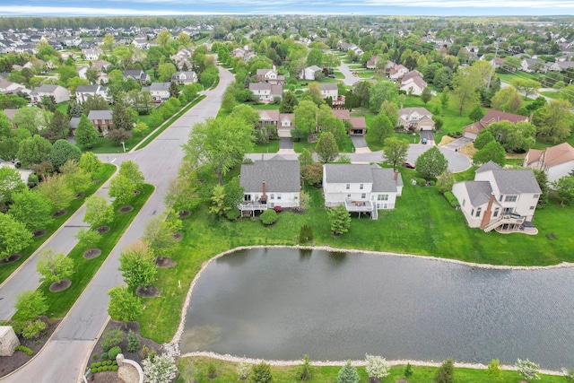 4215 Mack Ct, Powell, OH 43065 - aerial perspective of suburban area featuring a large body of water