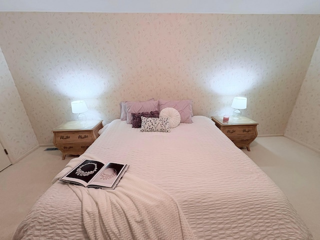 685 Dogwood Ln, Newark, OH 43055 - bedroom featuring wallpapered walls and carpet floors