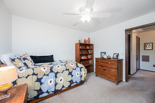1211 Darcann Dr, Columbus, OH 43220 - bedroom with carpet and a ceiling fan