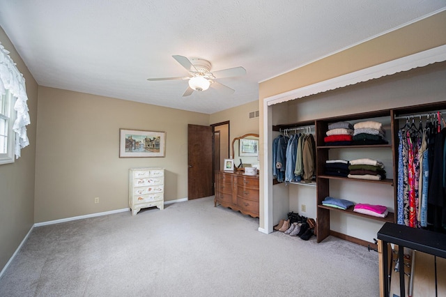 1211 Darcann Dr, Columbus, OH 43220 - carpeted bedroom with baseboards, a closet, and ceiling fan