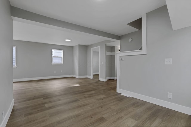 193 Seymour Ave, Buckeye Lake, OH 43008 - basement with baseboards and wood finished floors