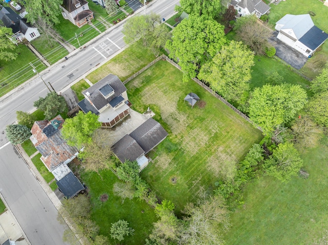 aerial view of residential area