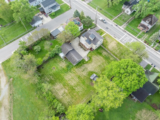 aerial perspective of suburban area