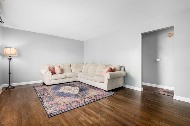 1825 Ormond Ave, Columbus, OH 43224 - living room featuring hardwood / wood-style floors and baseboards