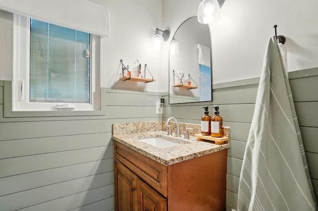 bathroom with vanity