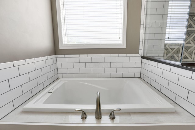 4919 Nadine Park Dr, Hilliard, OH 43026 - bathroom featuring plenty of natural light and a garden tub